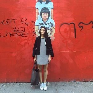 Madewell Black & White Striped t-shirt Dress